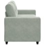 Sofá Loveseat gris claro 140 cm terciopelo en Sofás | Comprar online en Foru.es