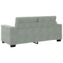 Sofá Loveseat gris claro 140 cm terciopelo en Sofás | Comprar online en Foru.es