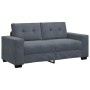 Sofá Loveseat gris oscuro 140 cm terciopelo en Sofás | Comprar online en Foru.es
