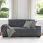 Sofá Loveseat gris oscuro 140 cm terciopelo en Sofás | Comprar online en Foru.es