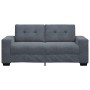 Sofá Loveseat gris oscuro 140 cm terciopelo en Sofás | Comprar online en Foru.es