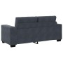 Sofá Loveseat gris oscuro 140 cm terciopelo en Sofás | Comprar online en Foru.es