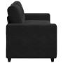 Sofá Loveseat Terciopelo Negro 140 cm en Sofás | Comprar online en Foru.es