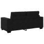 Sofá Loveseat Terciopelo Negro 140 cm en Sofás | Comprar online en Foru.es