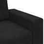 Sofá Loveseat Terciopelo Negro 140 cm en Sofás | Comprar online en Foru.es