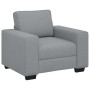 Sillón Sofá Tela Gris Claro 60 cm en Sofás | Comprar online en Foru.es