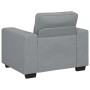 Sillón Sofá Tela Gris Claro 60 cm en Sofás | Comprar online en Foru.es