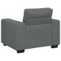 Sillón Sofá Tela Gris Oscuro 60 cm en Sofás | Comprar online en Foru.es