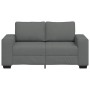 Sofá de 2 plazas de tela gris oscuro 120 cm en Sofás | Comprar online en Foru.es