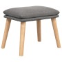 Sillón de relax con taburete tela gris claro de vidaXL, Sillones - Ref: Foro24-3097882, Precio: 130,86 €, Descuento: %