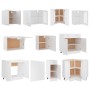Conjunto de armarios de cocina "Lyon" de 11 piezas de madera de ingeniería blanca en Armarios de cocina | Comprar online en Foru