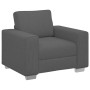 Sillón de tela de pana gris oscuro 60 cm en Sofás | Comprar online en Foru.es
