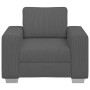 Sillón de tela de pana gris oscuro 60 cm en Sofás | Comprar online en Foru.es