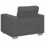 Sillón de tela de pana gris oscuro 60 cm en Sofás | Comprar online en Foru.es