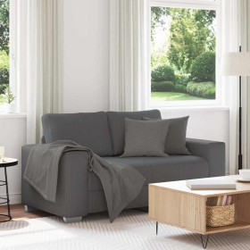 Sofá Loveseat gris oscuro 120 cm tejido de pana en Sofás | Comprar online en Foru.es