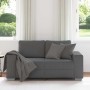 Sofá Loveseat gris oscuro 120 cm tejido de pana en Sofás | Comprar online en Foru.es