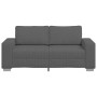 Sofá Loveseat gris oscuro 140 cm tejido de pana en Sofás | Comprar online en Foru.es