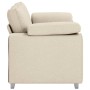 Sofá Beige 160 x 77 x 82 cm Tejido mezcla de lino en Sofás | Comprar online en Foru.es