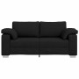 Sofá Negro 180 x 77 x 82 cm tela en Sofás | Comprar online en Foru.es
