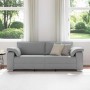 Sofá Gris Claro 219 x 77 x 82 cm tela en Sofás | Comprar online en Foru.es