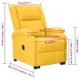 Sillón elevable de tela amarillo de vidaXL, Sillones - Ref: Foro24-3100367, Precio: 259,91 €, Descuento: %
