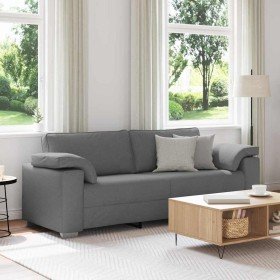 Sofá Gris oscuro 219 x 77 x 82 cm tela en Sofás | Comprar online en Foru.es