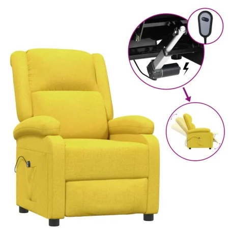 Elektrischer Liegesessel aus gelbem Stoff von vidaXL, Sessel - Ref: Foro24-3100365, Preis: 241,00 €, Rabatt: %