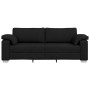 Sofá Negro 219 x 77 x 82 cm tela en Sofás | Comprar online en Foru.es