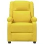 Sillón reclinable eléctrico de tela amarillo de vidaXL, Sillones - Ref: Foro24-3100365, Precio: 241,00 €, Descuento: %