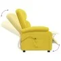 Sillón reclinable eléctrico de tela amarillo de vidaXL, Sillones - Ref: Foro24-3100365, Precio: 241,00 €, Descuento: %