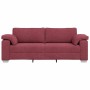 Sofá Rojo vino 219 x 77 x 82 cm tela en Sofás | Comprar online en Foru.es