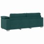 Sofá Verde oscuro 219 x 77 x 82 cm tela en Sofás | Comprar online en Foru.es