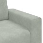 Sillón sofá gris claro 60 cm terciopelo en Sofás | Comprar online en Foru.es