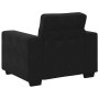 Sillón de terciopelo negro 60 cm en Sofás | Comprar online en Foru.es