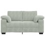 Sofá Loveseat gris claro 120 cm terciopelo en Sofás | Comprar online en Foru.es