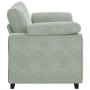 Sofá Loveseat gris claro 120 cm terciopelo en Sofás | Comprar online en Foru.es