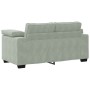 Sofá Loveseat gris claro 120 cm terciopelo en Sofás | Comprar online en Foru.es