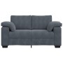 Sofá Loveseat gris oscuro 120 cm terciopelo en Sofás | Comprar online en Foru.es