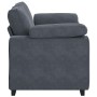 Sofá Loveseat gris oscuro 120 cm terciopelo en Sofás | Comprar online en Foru.es