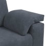 Sofá Loveseat gris oscuro 120 cm terciopelo en Sofás | Comprar online en Foru.es