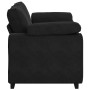 Sofá Loveseat Terciopelo Negro 120 cm en Sofás | Comprar online en Foru.es