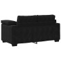 Sofá Loveseat Terciopelo Negro 120 cm en Sofás | Comprar online en Foru.es