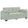 Sofá Loveseat gris claro 140 cm terciopelo en Sofás | Comprar online en Foru.es