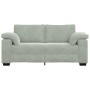 Sofá Loveseat gris claro 140 cm terciopelo en Sofás | Comprar online en Foru.es
