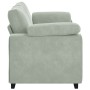 Sofá Loveseat gris claro 140 cm terciopelo en Sofás | Comprar online en Foru.es