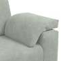 Sofá Loveseat gris claro 140 cm terciopelo en Sofás | Comprar online en Foru.es