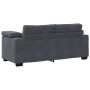 Sofá Loveseat gris oscuro 140 cm terciopelo en Sofás | Comprar online en Foru.es
