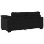 Sofá Loveseat Terciopelo Negro 140 cm en Sofás | Comprar online en Foru.es