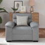 Sillón Sofá Tela Gris Claro 60 cm en Sofás | Comprar online en Foru.es