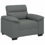 Sillón Sofá Tela Gris Oscuro 60 cm en Sofás | Comprar online en Foru.es